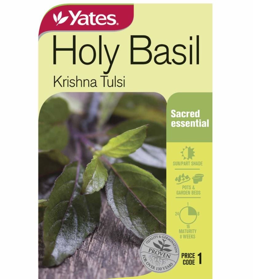 Yates Holy Basil Tulsi Nz Herb Seeds Kings Plant Barn NZ